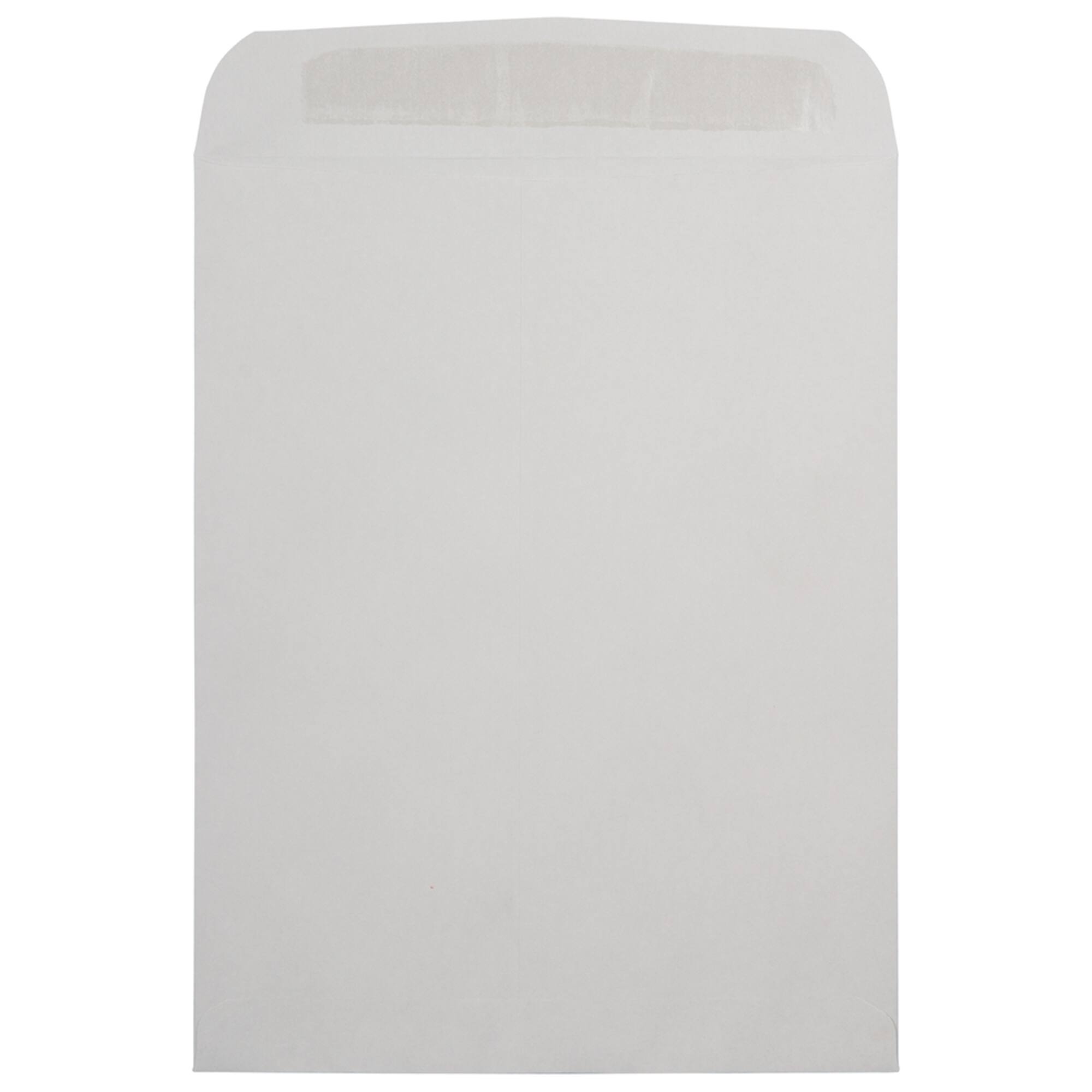 JAM Paper 10" x 13" Light Gray Kraft Peel & Seal Envelopes